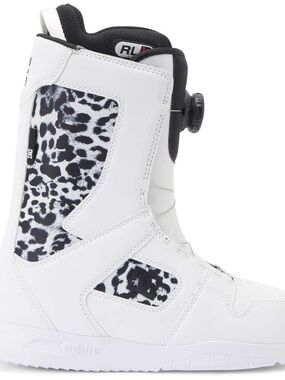 DC Women’s White & Black Cheetah BOA Snowboard Boots - 2024